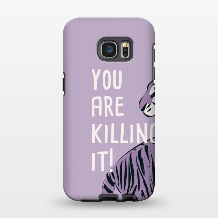 Galaxy S7 EDGE StrongFit You are killing it, purple by Jelena Obradovic