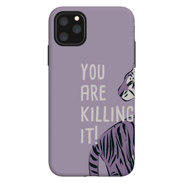 iPhone 11 Pro Max StrongFit You are killing it, purple by Jelena Obradovic
