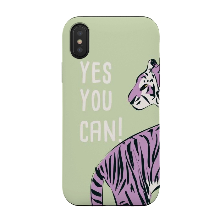 iPhone Xs / X StrongFit Yes, you can! Green by Jelena Obradovic