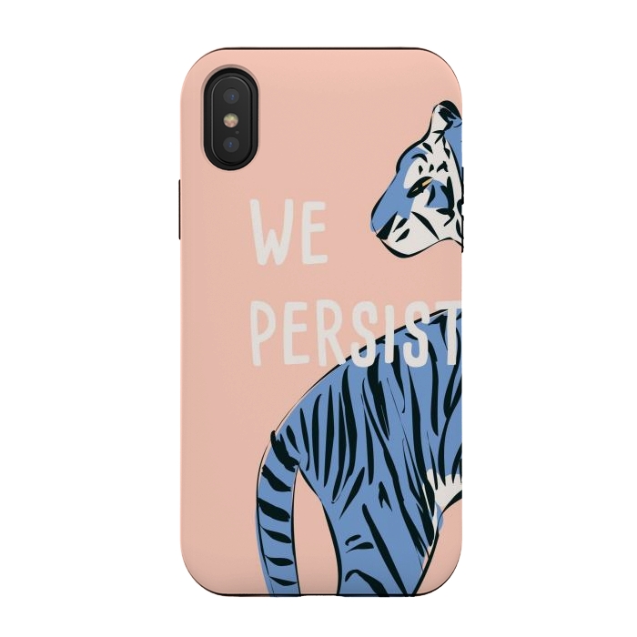 iPhone Xs / X StrongFit We persist! Pink by Jelena Obradovic
