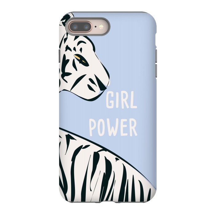 iPhone 7 plus StrongFit Girl Power, blue by Jelena Obradovic