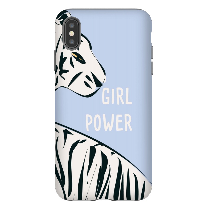 iPhone Xs Max StrongFit Girl Power, blue by Jelena Obradovic