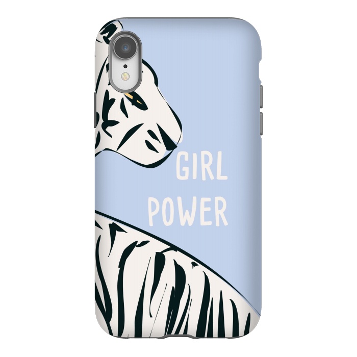 iPhone Xr StrongFit Girl Power, blue by Jelena Obradovic