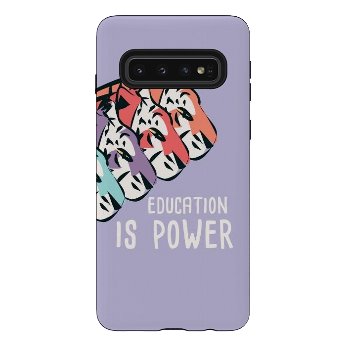 Galaxy S10 StrongFit Education is power, tigers by Jelena Obradovic