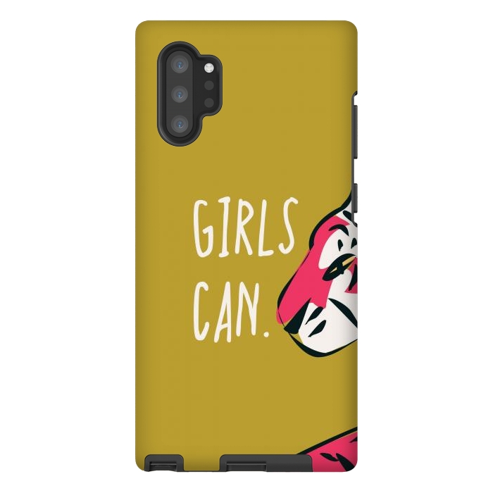 Galaxy Note 10 plus StrongFit Girls can, mustard by Jelena Obradovic
