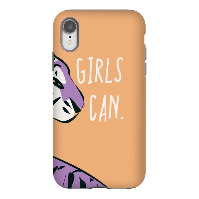iPhone Xr StrongFit Girls can, peach by Jelena Obradovic