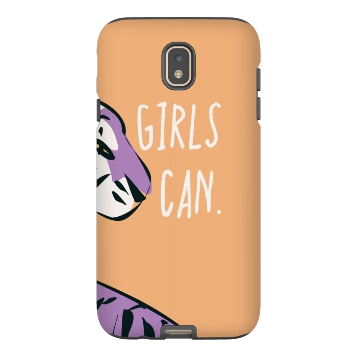 Galaxy J7 StrongFit Girls can, peach by Jelena Obradovic