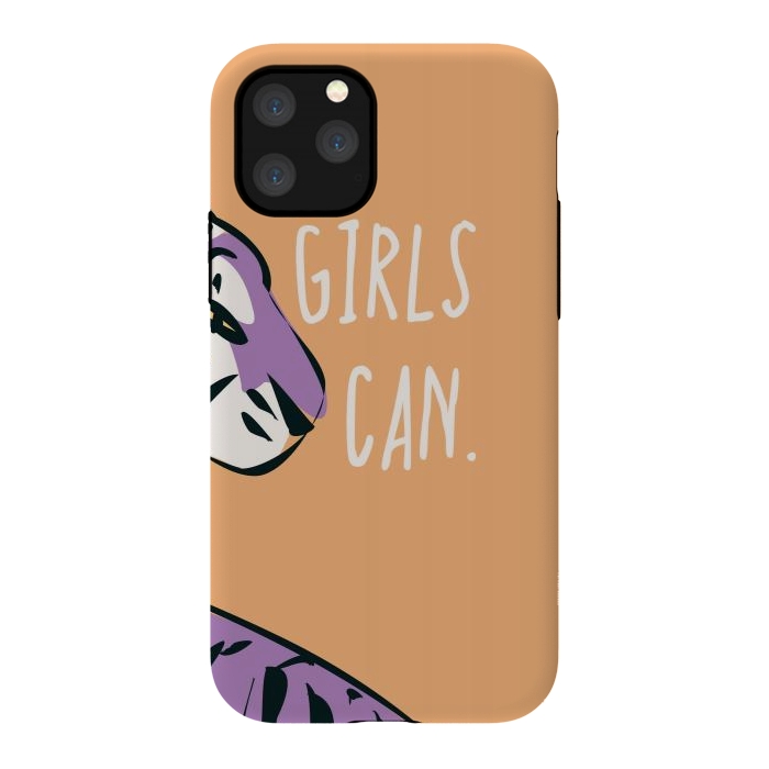 iPhone 11 Pro StrongFit Girls can, peach by Jelena Obradovic