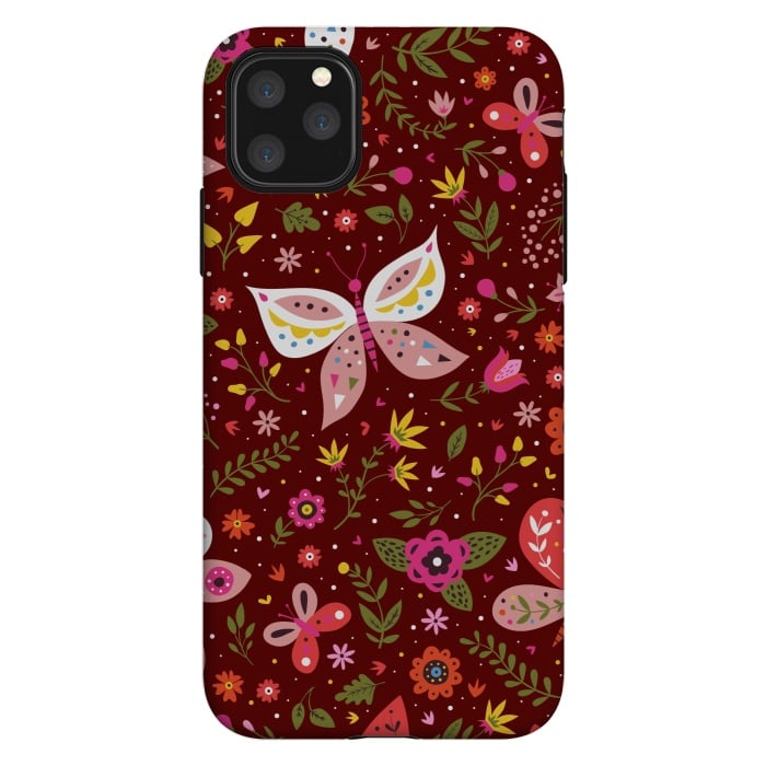 iPhone 11 Pro Max StrongFit Butterflies Dancing In Wine by ArtsCase