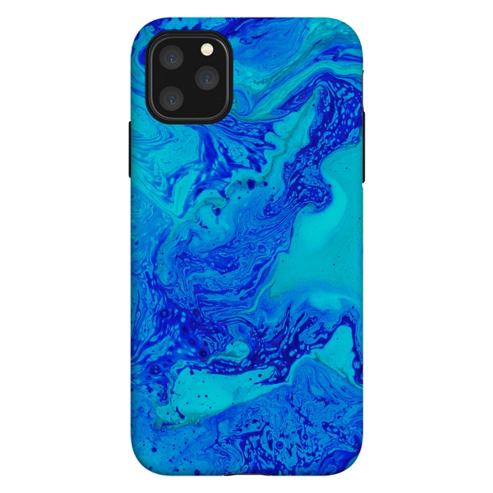 iPhone 11 Pro Max StrongFit Liquids In Blue Gradient by ArtsCase