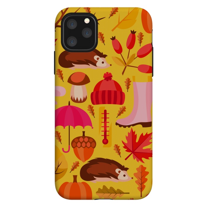 iPhone 11 Pro Max StrongFit Autumn Animals And Fruits by ArtsCase