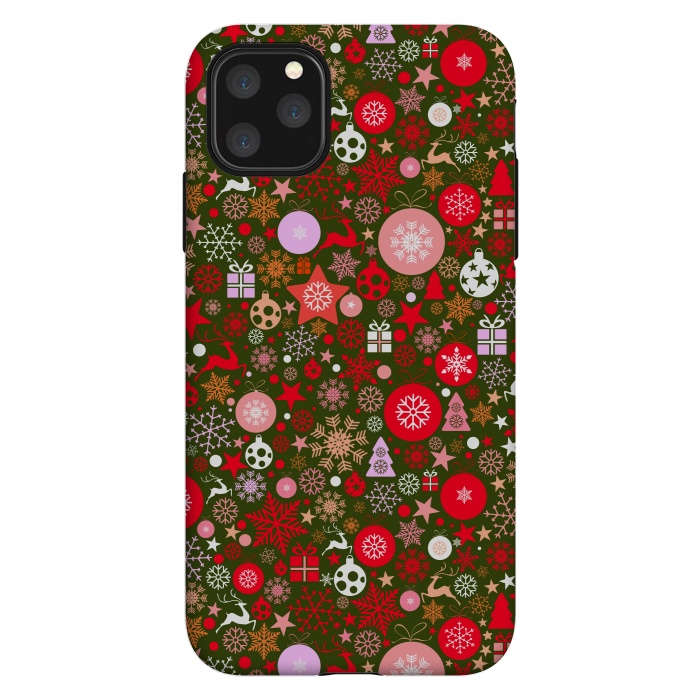 iPhone 11 Pro Max StrongFit Christmas Decorative Backdrops by ArtsCase