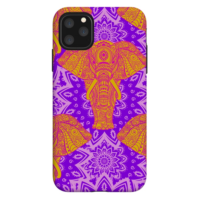 iPhone 11 Pro Max StrongFit Color Elephants by ArtsCase