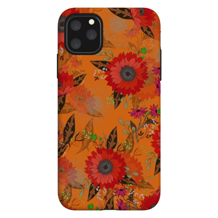 iPhone 11 Pro Max StrongFit Sunflowers for October by ArtsCase
