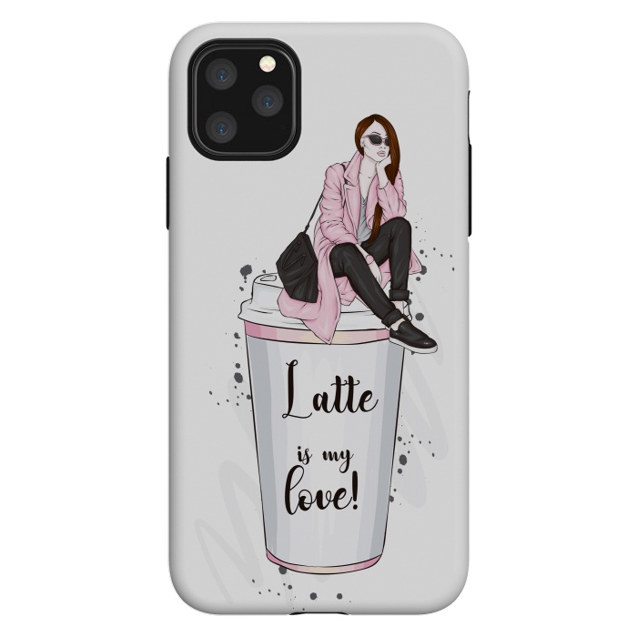 iPhone 11 Pro Max StrongFit A Fashionable Woman Loves Latte by ArtsCase