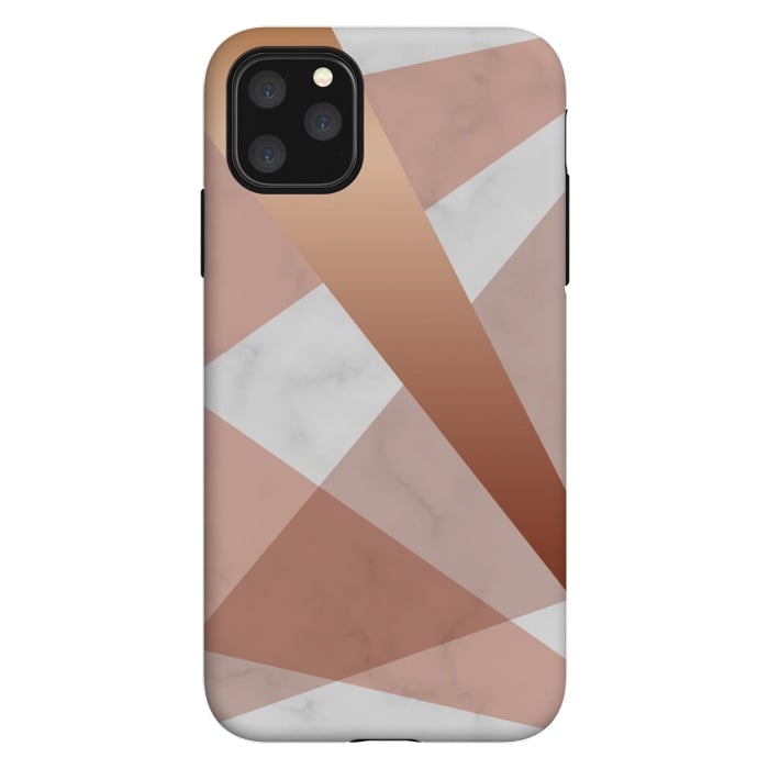 iPhone 11 Pro Max StrongFit Marble Geometric design with peak figures by ArtsCase