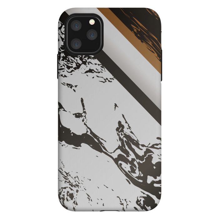 iPhone 11 Pro Max StrongFit Marble with cubes and geometric figures by ArtsCase