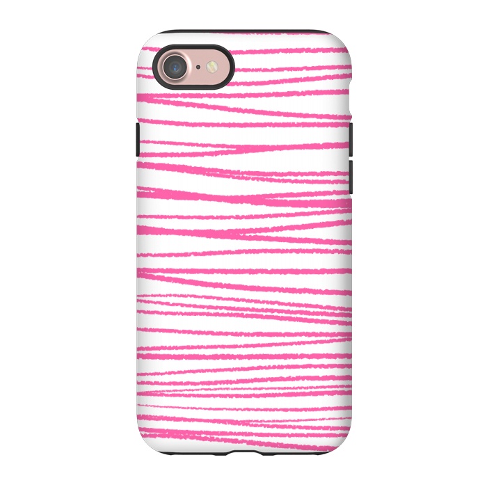 iPhone 7 StrongFit Pink Threads by Martina