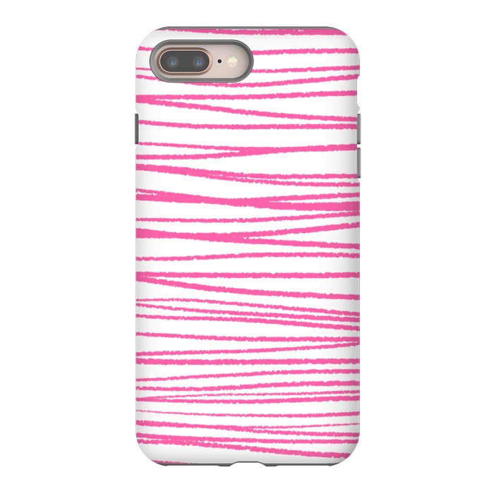 iPhone 7 plus StrongFit Pink Threads by Martina