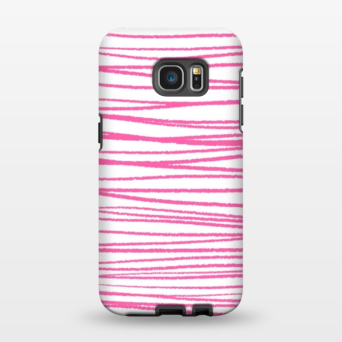 Galaxy S7 EDGE StrongFit Pink Threads by Martina