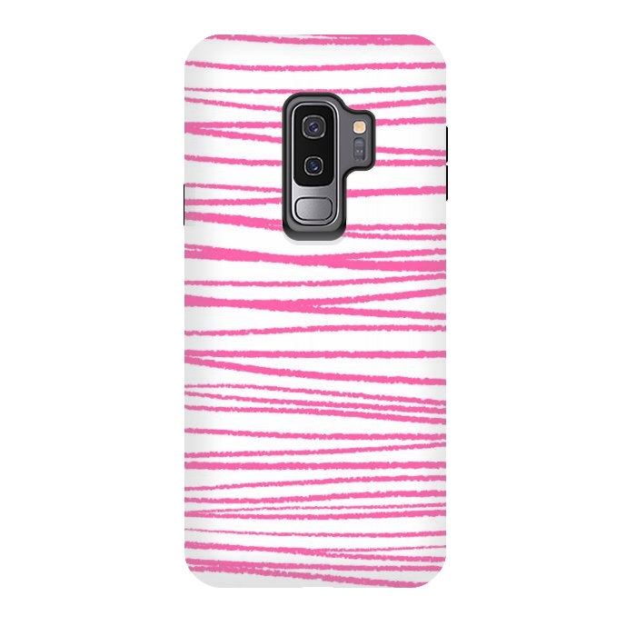 Galaxy S9 plus StrongFit Pink Threads by Martina