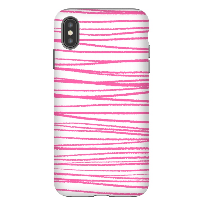 iPhone Xs Max StrongFit Pink Threads by Martina
