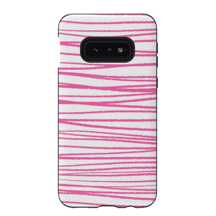Galaxy S10e StrongFit Pink Threads by Martina