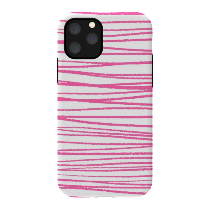 iPhone 11 Pro StrongFit Pink Threads by Martina