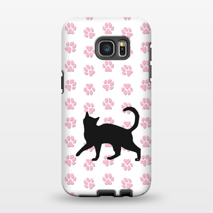 Galaxy S7 EDGE StrongFit Kitty Cat by Martina