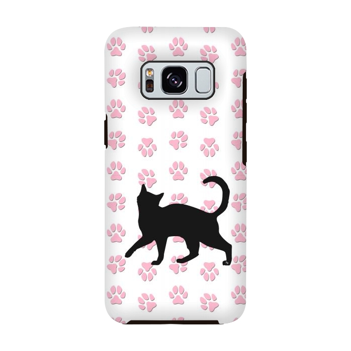 Galaxy S8 StrongFit Kitty Cat by Martina