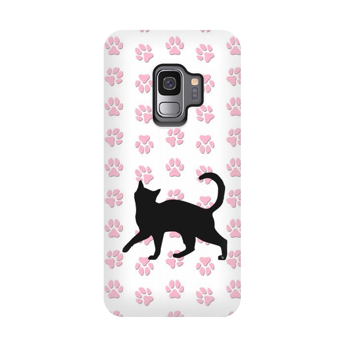 Galaxy S9 StrongFit Kitty Cat by Martina