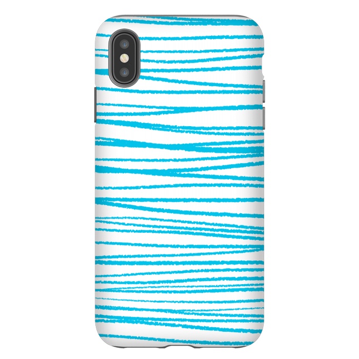 iPhone Xs Max StrongFit Blue Threads by Martina