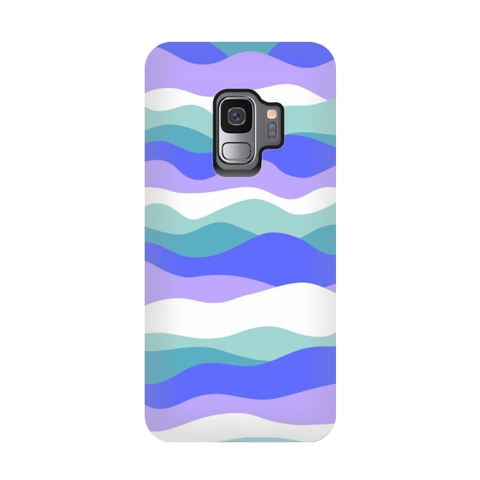 Galaxy S9 StrongFit Blue waves by Martina