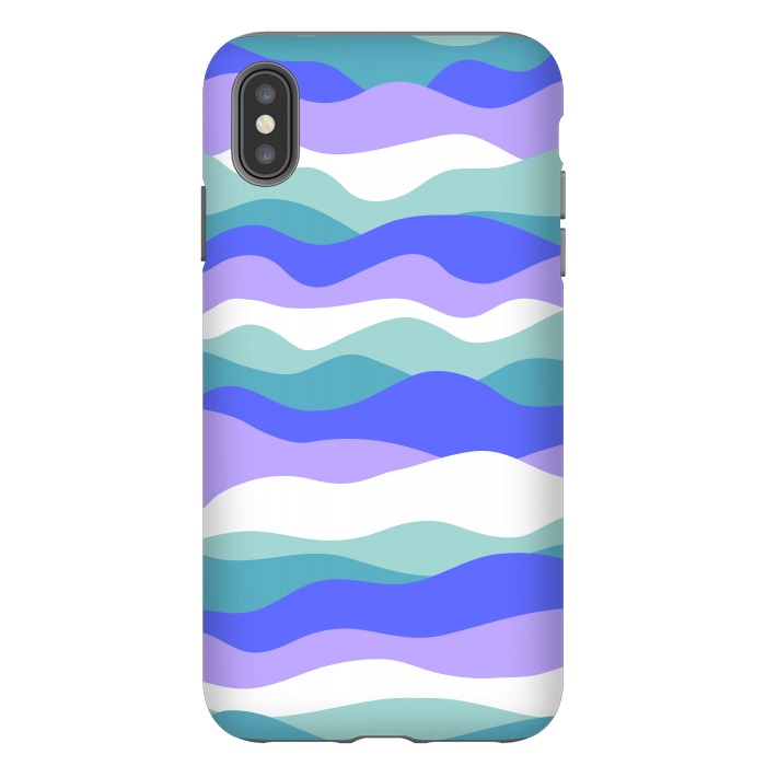 iPhone Xs Max StrongFit Blue waves by Martina