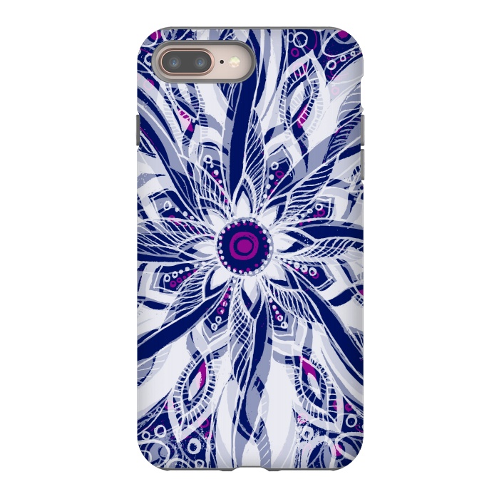 iPhone 7 plus StrongFit Purple Dreams Mandala by Rose Halsey