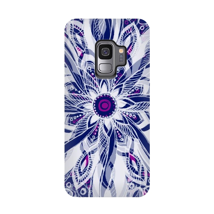 Galaxy S9 StrongFit Purple Dreams Mandala by Rose Halsey