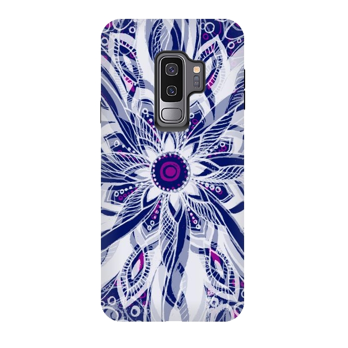Galaxy S9 plus StrongFit Purple Dreams Mandala by Rose Halsey