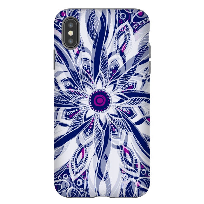 iPhone Xs Max StrongFit Purple Dreams Mandala by Rose Halsey