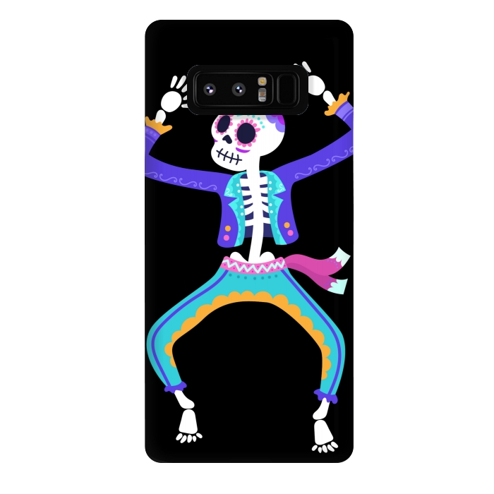 Galaxy Note 8 StrongFit SKULL MAN DANCE by MALLIKA