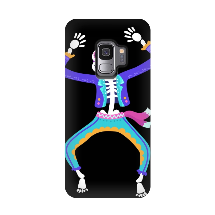 Galaxy S9 StrongFit SKULL MAN DANCE by MALLIKA