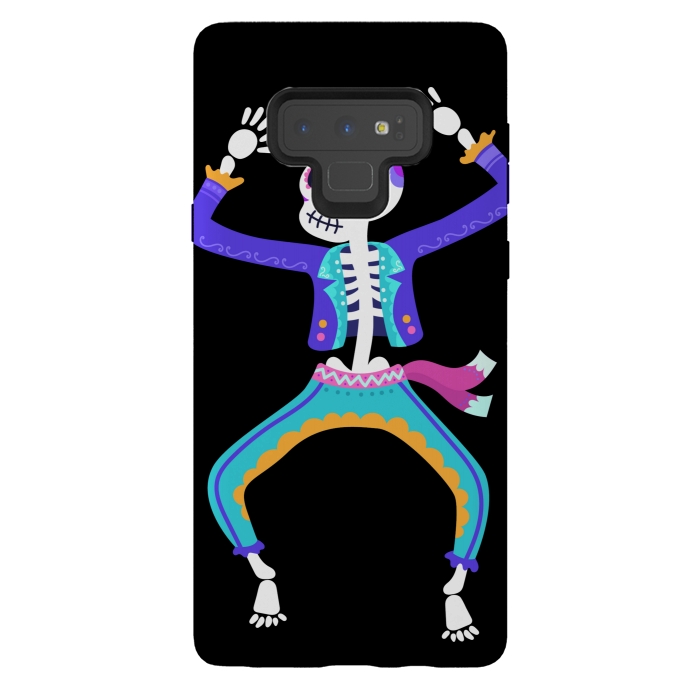 Galaxy Note 9 StrongFit SKULL MAN DANCE by MALLIKA
