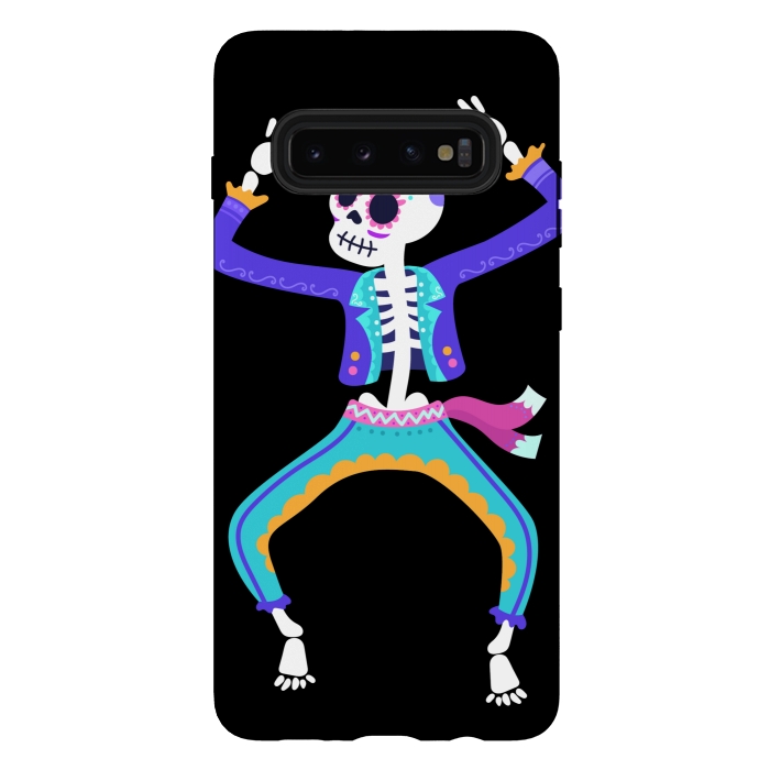 Galaxy S10 plus StrongFit SKULL MAN DANCE by MALLIKA