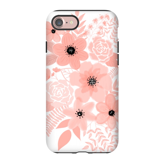 iPhone 7 StrongFit Peach flowers by Jms
