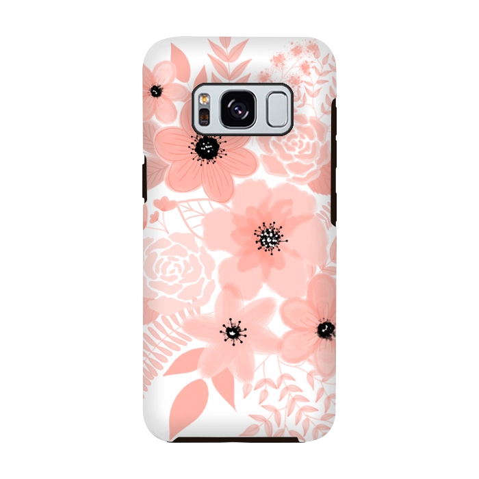 Galaxy S8 StrongFit Peach flowers by Jms