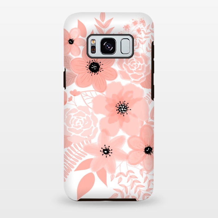 Galaxy S8 plus StrongFit Peach flowers by Jms