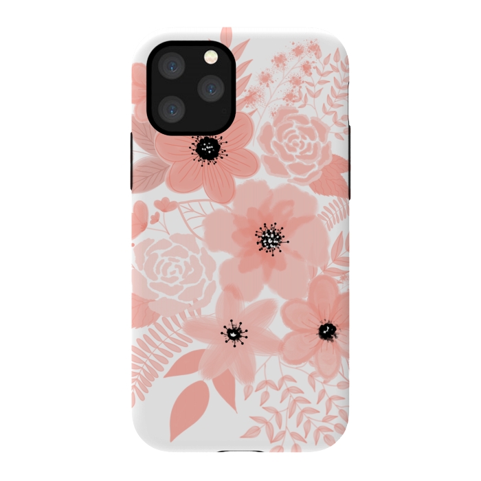 iPhone 11 Pro StrongFit Peach flowers by Jms