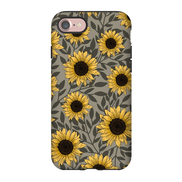 iPhone 7 StrongFit Sunflowers. by Jms