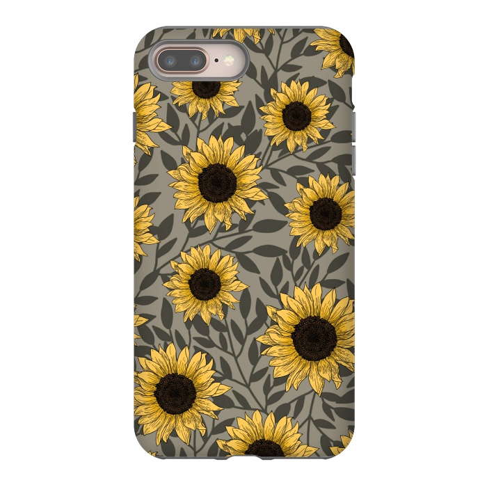 iPhone 7 plus StrongFit Sunflowers. by Jms