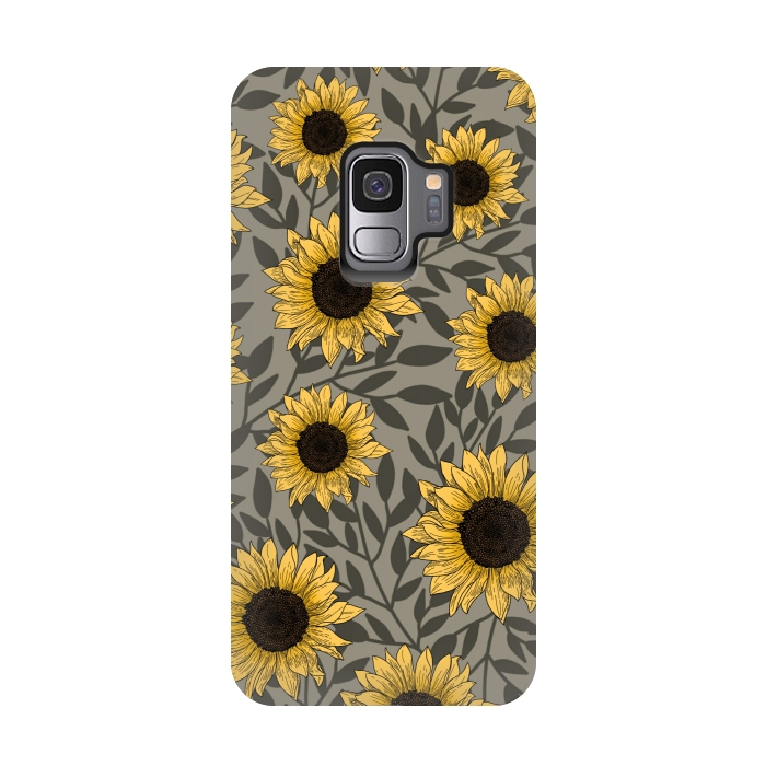 Galaxy S9 StrongFit Sunflowers. by Jms