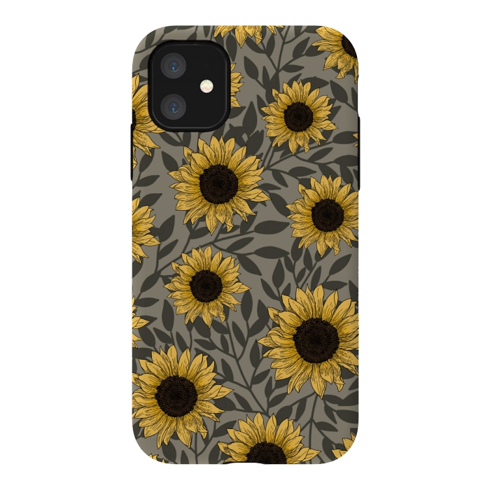 iPhone 11 StrongFit Sunflowers. by Jms